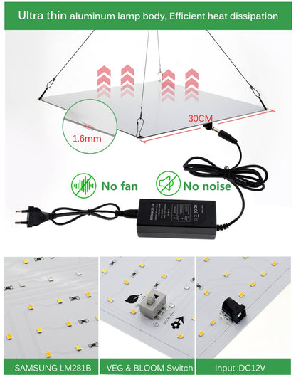 1229 PLAFON LED SAMSUNG PHYTOLAMP70 MIXTO