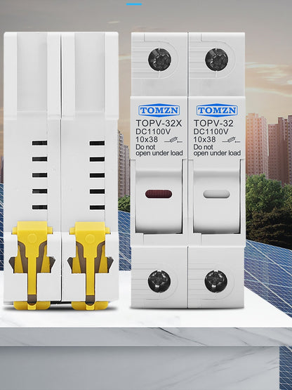 1235 PORTAFUSIBLES 2P DC 10x38 SOLAR 1100V/30A