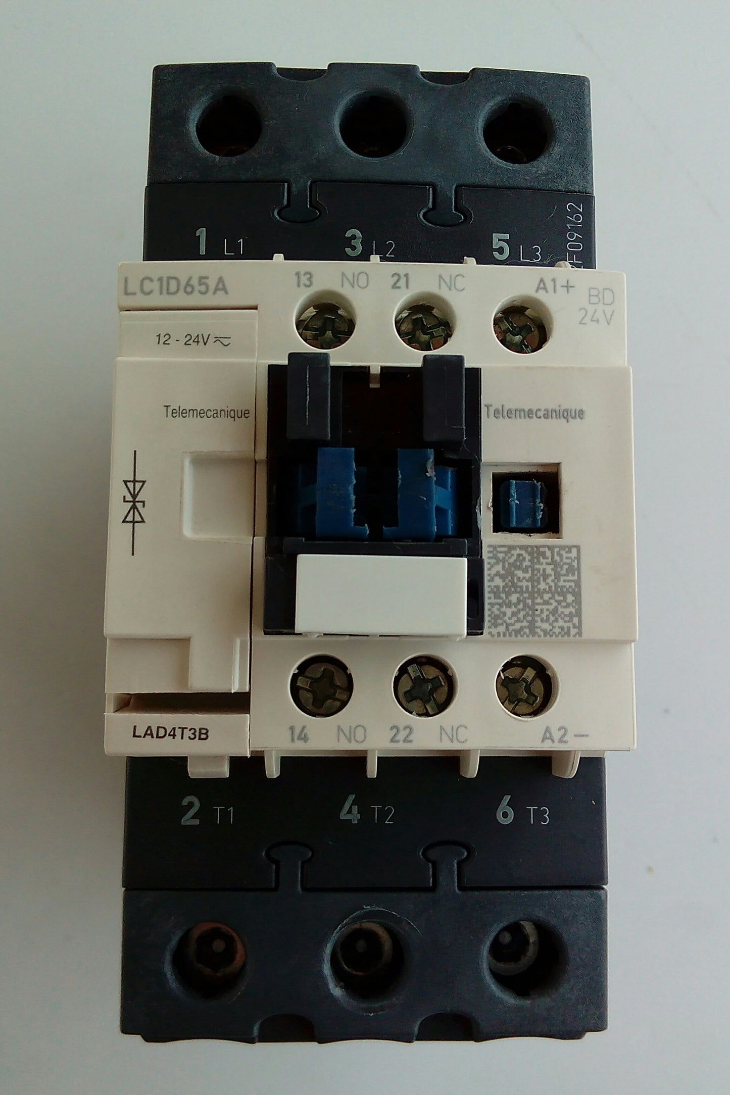 CONTACTOR 0465 80A/12-24VAC LC1D65A-BD TRIFASICO TELEMECANIQUE