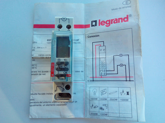 RELOJ 0567 PROGRAMADOR DIGITAL LEGRAND ref 037 00