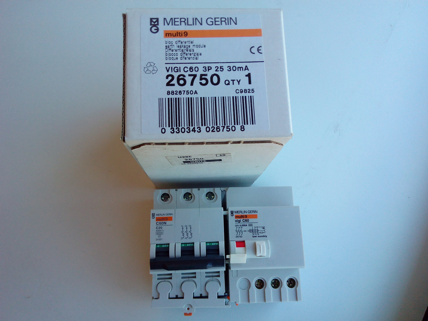 VIGI C20A/30MA/3P PIA + DIFERENCIAL MERLIN GERIN