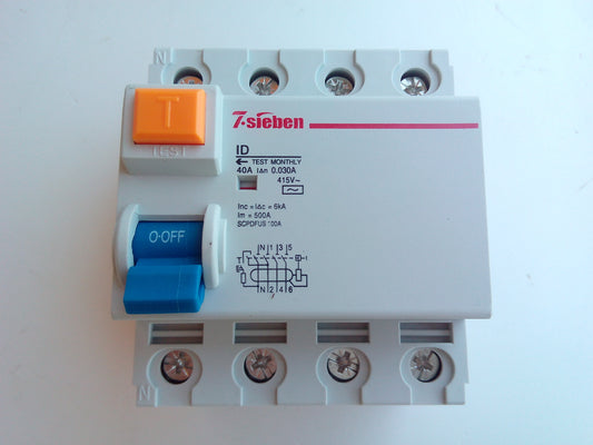 DIFERENCIAL INT. ID 40A/30MA/0.03A/4P SIEBEN