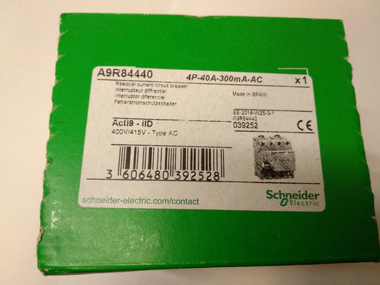 DIFERENCIAL 40A/300MA/0.3A/4P A9R84440 SCHNEIDER