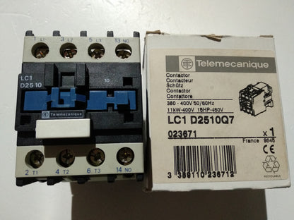 CONTACTOR 1016 40A TRIFASICO LC1 D2510Q7 BOBINA 380/400V TELEMECANIQUE