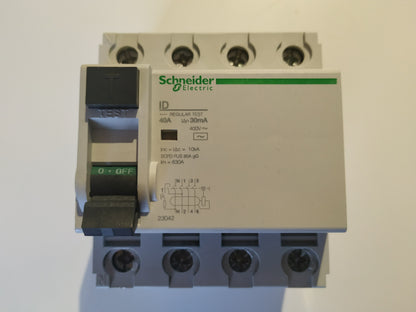 DIFERENCIAL 40A/4P/30MA 23042 SCHNEIDER