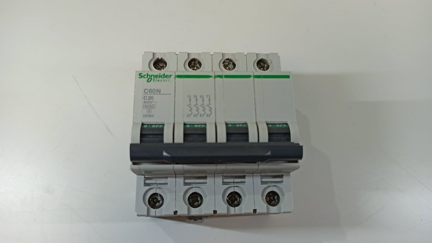 C20A/4P IGA MAGNETOTERMICO 24364 SCHNEIDER