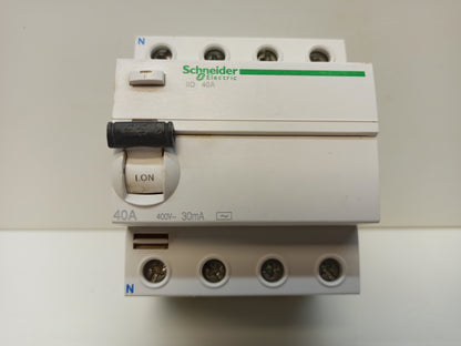 DIFERENCIAL 40A/30MA/0.03A/4P Ref.A9R81440 SCHNEIDER SEMI