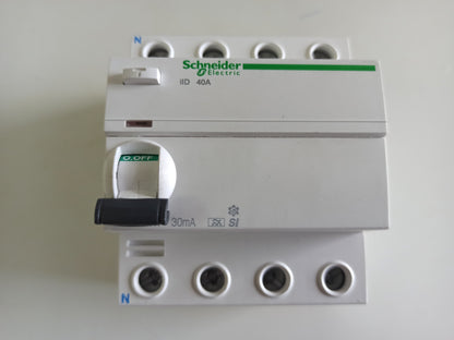 DIFERENCIAL SI 40A/30MA/0.030A/4P SUPERINMUNIZADO A9R61440 SCHNEIDER