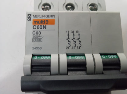 MAGNETOTERMICO C63A/3P 24356 MERLIN GERIN