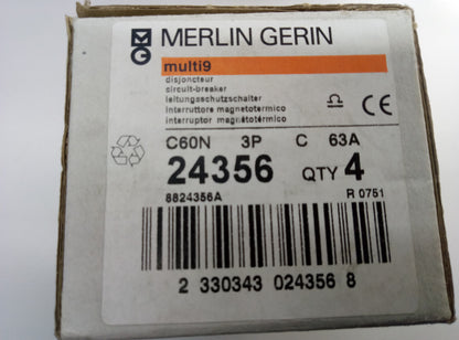 MAGNETOTERMICO C63A/3P 24356 MERLIN GERIN