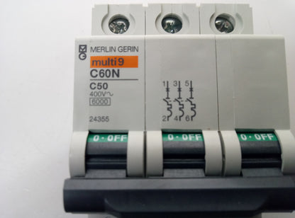 MAGNETOTERMICO C50A/3P 24355 MERLIN GERIN