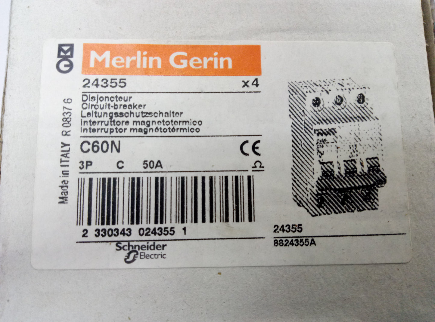 MAGNETOTERMICO C50A/3P 24355 MERLIN GERIN