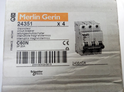 MAGNETOTERMICO C20A/3P 24351 MERLIN GERIN