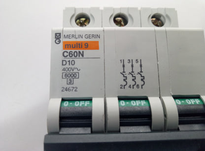 MAGNETOTERMICO D10A/3P 24672 MERLIN GERIN