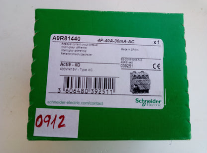 DIFERENCIAL 40A/30MA/0.03A/4P A9R81440 SCHNEIDER