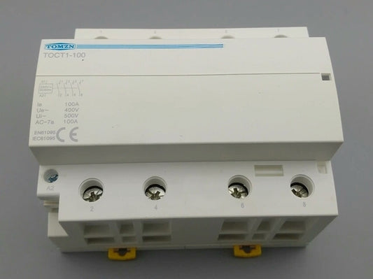 CT 0901 CONTACTOR 100A/4P NO/ABIERTOS TRIFASICO MODULO ANCHO