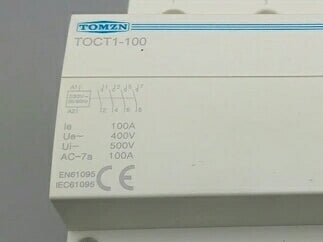 CT 0901 CONTACTOR 100A/4P NO/ABIERTOS TRIFASICO MODULO ANCHO